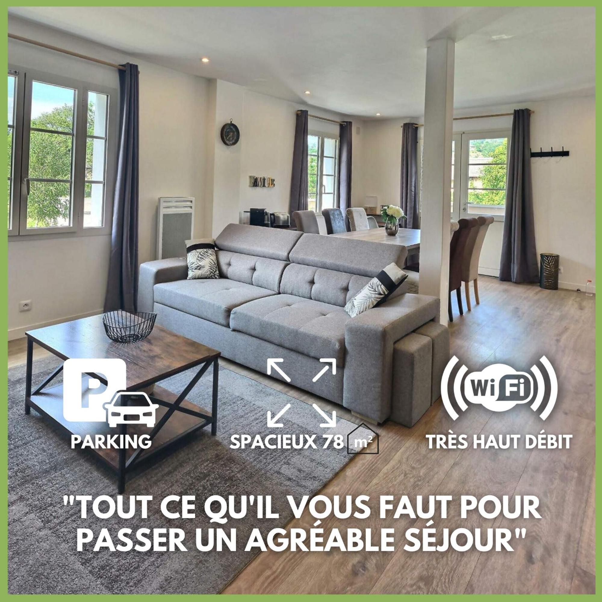 Superbe, T3 Spacieux 78 M2, Neuf, Parking, Balcon Gerde Экстерьер фото